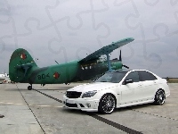 Lotnisko, W204, Mercedes, AMG, Samolot