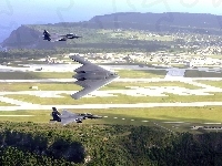 Bombowiec, Lotnisko, Myśliwiec, F-16, B-2 Spirit