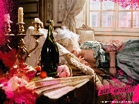 łóżko, pokój, Marie Antoinette, kobieta, świecznik