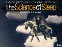 chmury, ludzie, The Science Of Sleep, koń, niebo