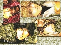 ludzie, Saiyuki, twarze, sen