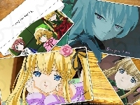 ludzie, piórko, Rozen Maiden, zdjęcia, róża