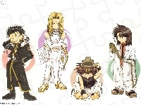 łuk, Saiyuki, ludzie, rolka