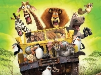 Madagaskar, Film animowany, Postacie