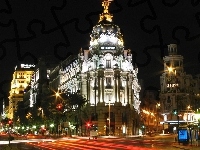 Hiszpania, Madryt, Noc