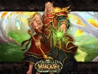 mężczyzna, fantasy, World Of Warcraft The Burning Crusade, kobieta, mag