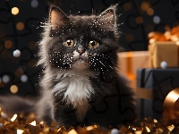 Kotek, Mały, Czarno-biały, Prezenty