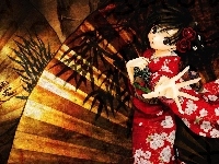 Japonka, Manga, Wachlarze