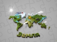 Mapa, 3D