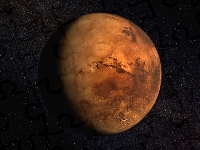 Planeta, Kosmos, Czerwona, Mars