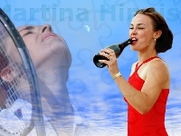 Martina Hingis, Tennis, szampan