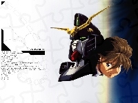 twarz, maska, Gundam Wing
