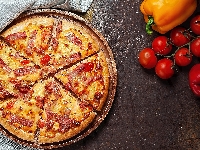 Papryka, Pizza, Pomidory, Materiał