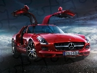 Czerwony, Mercedes SLS