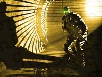 mężczyzna, Splinter Cell, broń, światło
