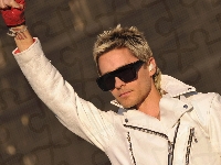 Okulary, Jared Leto, Mężczyzna, Aktor, Kurtka, Piosenkarz