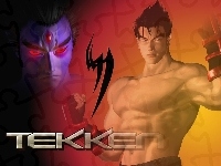 mężczyzna, Tekken, tors, postać, twarz