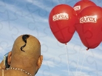 Łysy, Mężczyzna, Balony