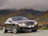 Mgła, Bentley Continental GT, Góry