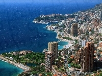 Miasta, Monte Carlo, Panorama, Wybrzeże