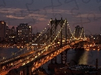 Miasta, Most, Panorama, Noc