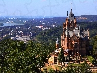 Miasta, Piękna, Panorama, Drachenburg