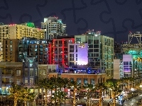 Miasto, Stany Zjednoczone, San Diego, Noc
