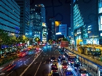 Miasto, Osaka, Japonia, Noc
