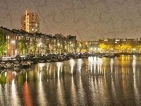 Miasto, Port, Łodzie, Amsterdam