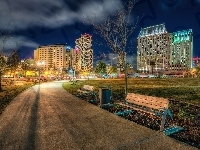 Park, Miasto, Ławki