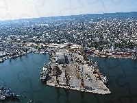 Miasto, Statki, Bułgaria, Warna, Port
