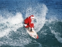 Surfer, Mikołaj, Fala