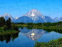 Mirror, Las, Kalifornia, Jezioro, Góry, Yosemite