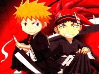 Młodzież, Kurosaki, Abarai, Chibi