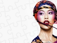 Modelka, Liu Wen, Makijaż