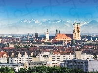 Monachium, Panorama, Miasta, Niemcy
