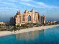Morze, Atlantis, Palmy, Hotel Palm Jumeirah