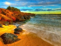 Plaża, Morze, Głazy
