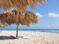 Plaża, Morze, Parasole