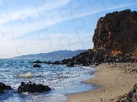 Plaża, Morze, Skały