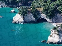 Plaża, Morze, Skały