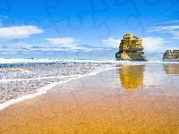 Plaża, Morze, Skały