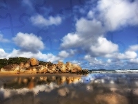 Morze, Wybrzeże, Skały, Australia