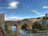 Most, Toledo, Hiszpania, Rzeka