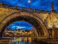 Watykan, Most Sant Angelo, Włochy, Rzeka, Bazylika, Rzym