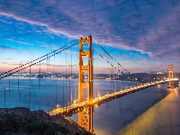 Most wiszący, Golden Gate, Cieśnina, Stany Zjednoczone, San Francisco