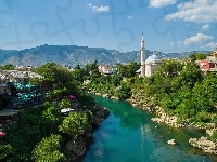 Mostar, Rzeka, Zabudowania, Hercegowina