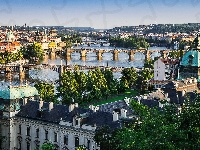 Rzeka, Czechy, Praga, Mosty
