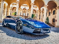 Niebieski, Plac, Lamborghini Murcielago, Pałacem, Przed