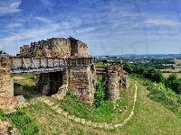 Mury, Panorama, Zamek, Most, Obronne